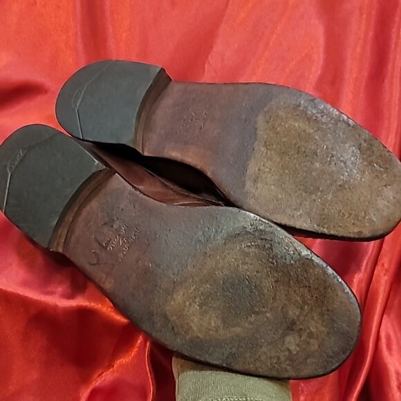 JOHNSTON MURPHY sz10.5 Mocc toe leather bit loafer Italian Made main image 7
